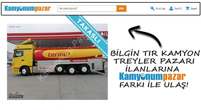 Bilgin Tır Kamyon Treyler Pazarı İlanlarına Kamyonumpazar.com Farkı ile Ulaş!