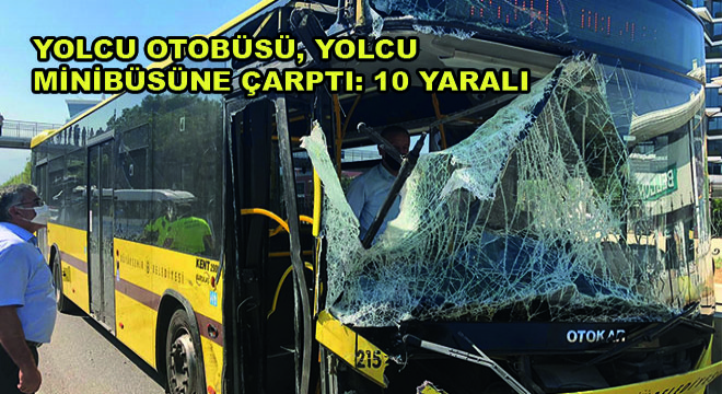 Bursa'da Yolcu Otobüsü, Yolcu Minibüsüne Çarptı: 10 Yaralı