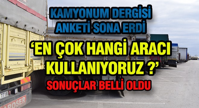 'Hangi Aracı Kullanıyorsunuz?' Anketimiz Sona Erdi