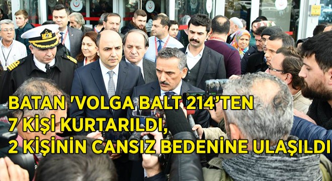 'Volga Balt 214'ten 7 Kişi Kurtarıldı