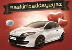 Aşkını caddeye yaz Renault'dan Sevgililer Günü yemeği kazan