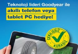 Goodyear alan filolar, Samsung akıllı cep telefonu ve Samsung Tablet PC kazanıyor.