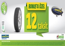 Goodyear Bonus Card ile 12 Taksitle