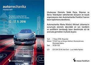 Automechanika İstanbul 2016'da Daha Renkli
