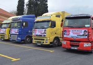 Bursa’dan Suriye’ye 16 yardım TIR'ı gönderildi