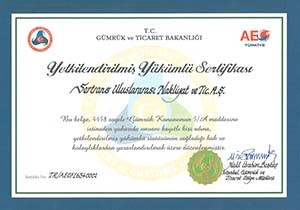 Sertrans Logistics  ‘Yetkilendirilmiş Yükümlü’ Belgesi Aldı