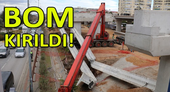 40 Tonluk Beton Kirişi Taşıyan Vincin Bomu Kırıldı!