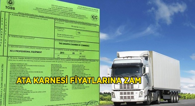 ATA Karnesi 275 TL Oluyor