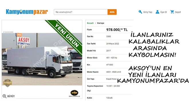 Aksoy'un En Güncel İlanları İçin Hemen Tıkla!