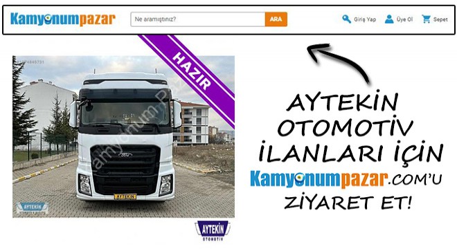 Aytekin Otomotiv İlanları İçin Hemen Kamyonumpazar.com'u Ziyaret Et! Fırsatları Yakala
