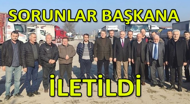 Başkan Özlü’den Kamyoncu Esnafına Ziyaret