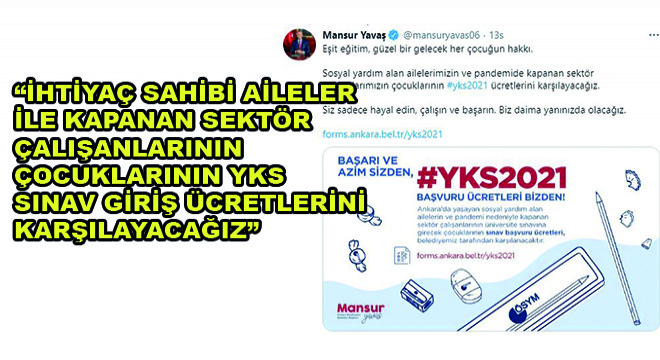 Başkan Yavaş, 