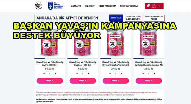 Başkan Yavaş'ın Kampanyasına Destek Büyüyor