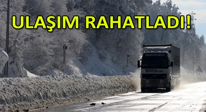 Bolu'da Kar Yağışı Durdu!