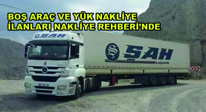 Boş Araç ve Yük Nakliye İlanları Nakliye Rehberi'nde