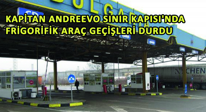 Bulgaristan Kapitan Andreevo Sınır Kapısı'nda Frigorifik Araç Geçişleri Durdu