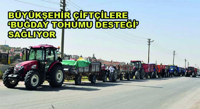 Büyükşehir Çiftçilere ‘Buğday Tohumu Desteği' Sağlıyor