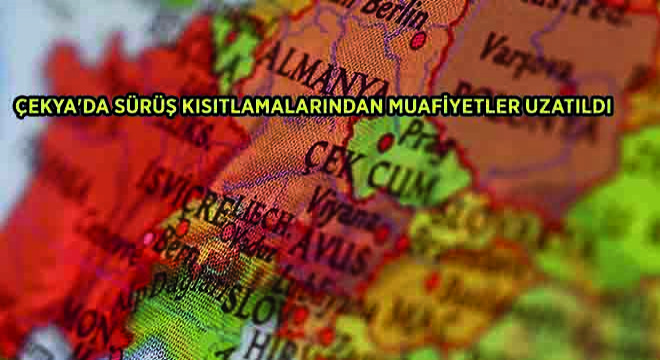 Çekya'da Sürüş Kısıtlamalarından Muafiyetler Uzatıldı