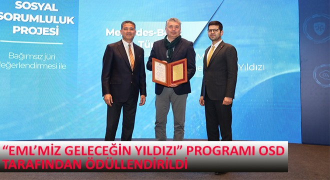 EML'miz Geleceğin Yıldızı Programı OSD Tarafından Ödüllendirildi