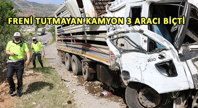 Freni Tutmayan Kamyon 3 Aracı Biçti