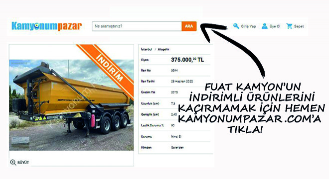 Fuat Kamyon'un İndirimli Ürünlerini Kaçırmamak İçin Hemen Kamyonumpazar.com'a Tıkla!