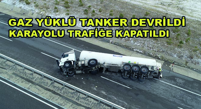 Gaz Yüklü Tanker Devrildi