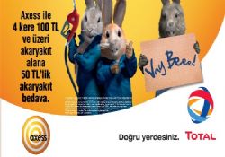 TOTAL'DEN AXESS İLE 50 TL AKARYAKIT