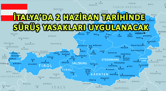 İtalya'da 2 Haziran Tarihinde Sürüş Yasakları Uygulanacak