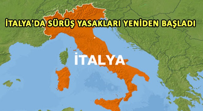 İtalya'da Sürüş Yasakları Yeniden Başladı