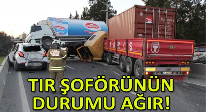 İzmir'de Zincirleme Kaza: 1'i Ağır 6 Yaralı