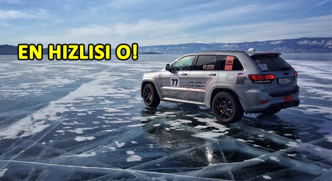 Jeep'ten Buz Üzerinde Hız Rekoru!