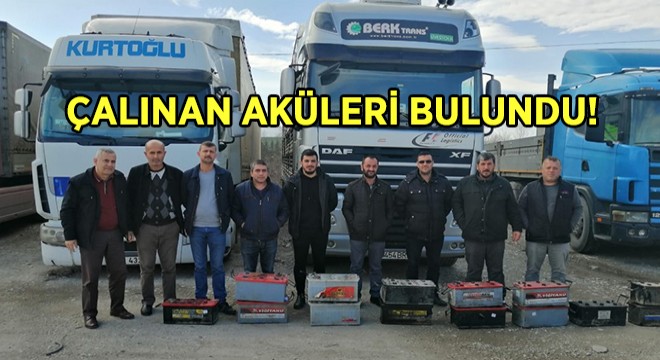 Kamyoncular Çalınan Akülerine Kavuştu