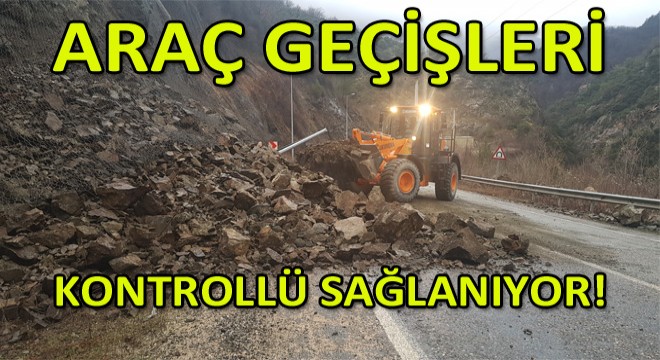 Karabük - Zonguldak Karayolunda Heyelan!