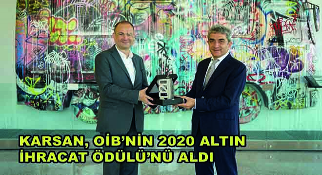Karsan, OİB'nin 2020 Altın İhracat Ödülü'nü Aldı