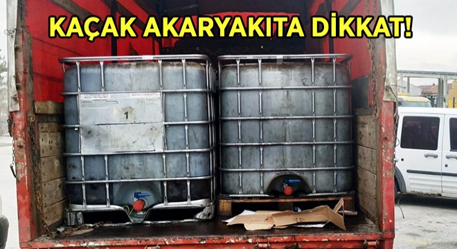 Kütahya'da 6 Bin Litre Kaçak Akaryakıt Ele Geçirildi