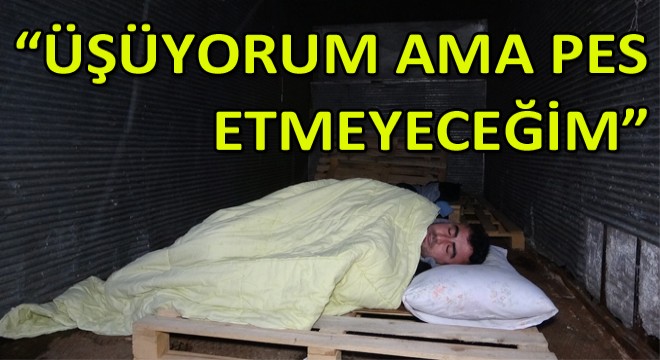 Mazot Hırsızlarından Bıktı, Kamyon Kasasında Yatmaya Başladı