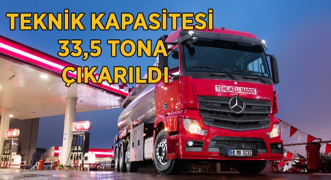 Mercedes-Benz 8x2 ADR'li Kamyonların Kapasitesi 33,5 Tona Çıkarıldı