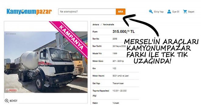 Mersel'in Araçları Kamyonumpazar Farkı ile Tek Tık Uzağında!