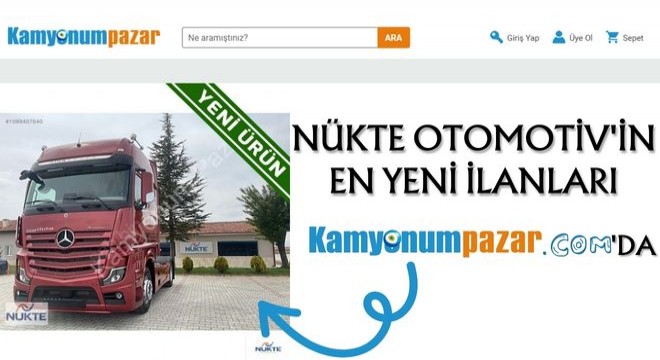 Nükte Otomotiv'in En Yeni İlanları Kamyonumpazar.com'da