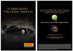PIRELLI Alana FORMULA 1 Ayrıcalıklarla!