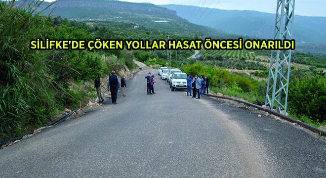 Silifke'de Çöken Yollar Hasat Öncesi Onarıldı