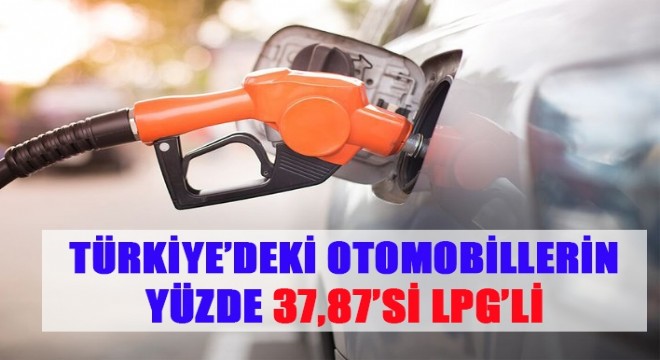 TÜRKİYE'DEKİ OTOMOBİLLERİN YÜZDE 37,87'Sİ LPG'L