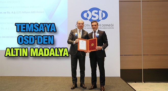 Temsa'ya Altın Madalya