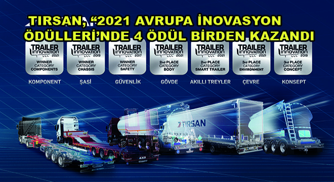 Tırsan, 2021 Avrupa İnovasyon Ödülleri'nde 4 Ödül Birden Kazandı
