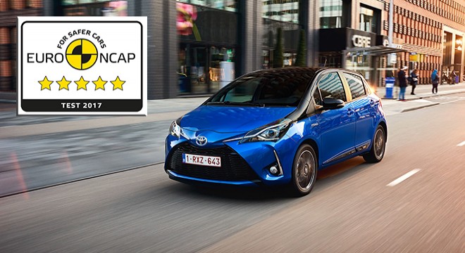 Yeni Toyota Yaris'e Euro NCAP’tan 5 Yıldız