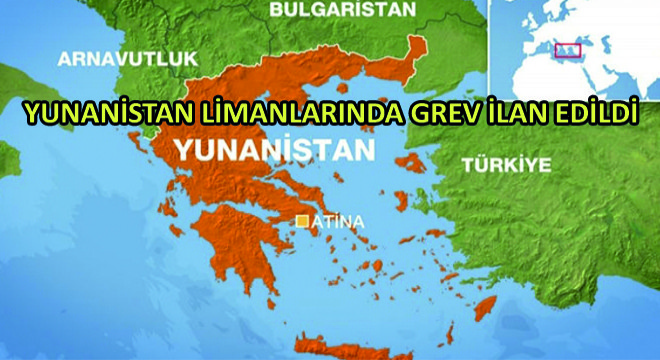 Yunanistan Limanlarında Grev İlan Edildi