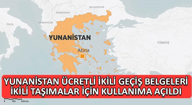 Yunanistan Ücretli İkili Geçiş Belgeleri İkili Taşımalar İçin Kullanıma Açıldı