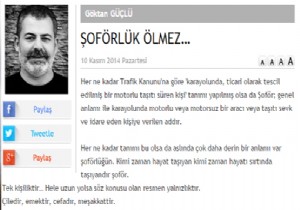 ŞOFÖRLÜK ÖLMEZ…