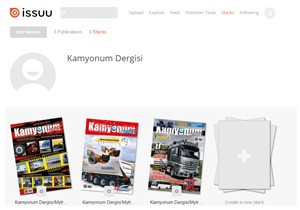 Kamyonum Dergisi Artık issuu.com'da