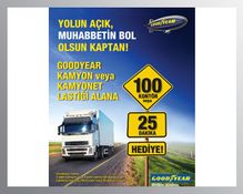 Goodyear Lastiği Alana, 100 Kontör veya 25 Dakika Hediye!